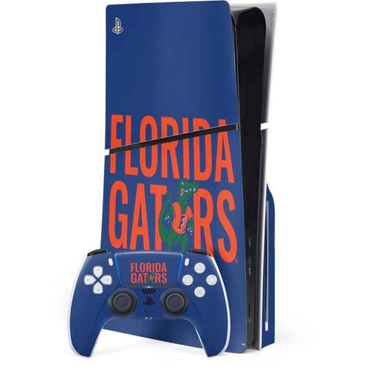 Skinit Decal Gaming Skin Compatible with PS5 Slim Disk Bundle - Officially Licensed University of Florida Gators Design