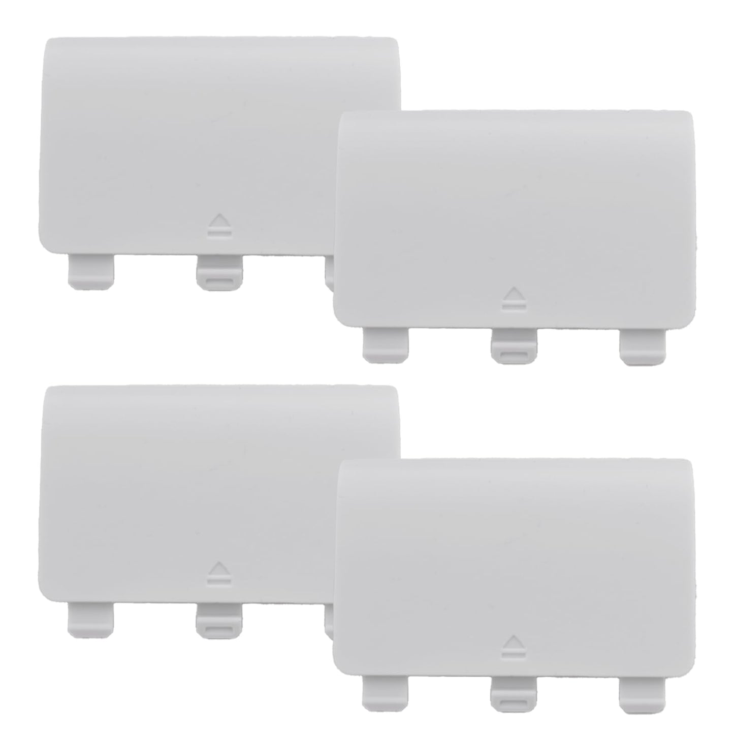 4 Pcs Battery Back Cover for Xbox One/One S/One X Controller[NOT for Xbox Series X/S] Battery Back Shell Covers for Xbox One Controller Replacement Battery Cover Door Compatible with Xbox One(White)