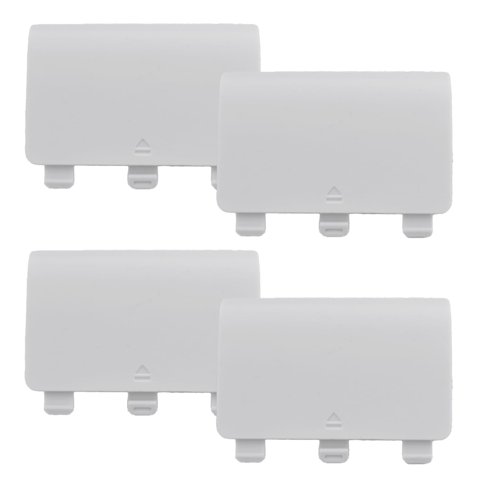 4 Pcs Battery Back Cover for Xbox One/One S/One X Controller[NOT for Xbox Series X/S] Battery Back Shell Covers for Xbox One Controller Replacement Battery Cover Door Compatible with Xbox One(White)