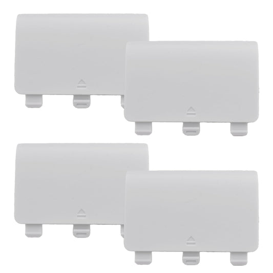 4 Pcs Battery Back Cover for Xbox One/One S/One X Controller[NOT for Xbox Series X/S] Battery Back Shell Covers for Xbox One Controller Replacement Battery Cover Door Compatible with Xbox One(White)
