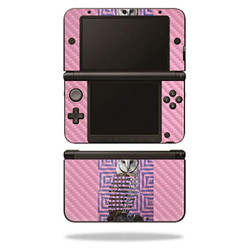 MightySkins Carbon Fiber Skin for Nintendo 3DS XL Original (2012-2014) - Owl Maze | Protective  Durable Textured Carbon Fiber Finish | Easy to Apply  Remove  and Change Styles | Made in The USA