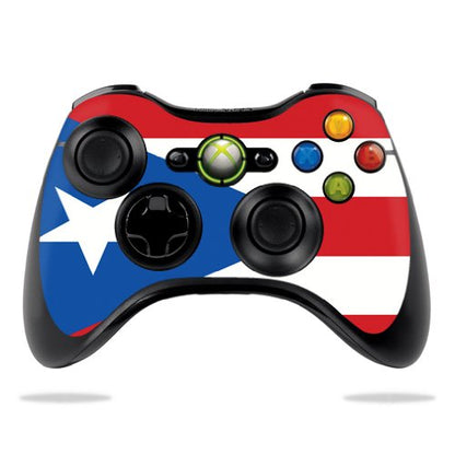 MIGHTY SKINS Xbox 360 Controller Skin - Puerto Rican Flag, Durable Vinyl Wrap, Easy to Apply, Made in USA