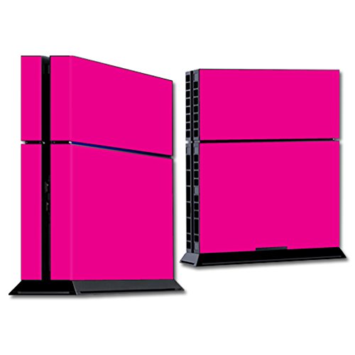 MIGHTY SKINS Sony PS4 Console Skin Wrap - Glossy Hot Pink Sticker, Custom Fit