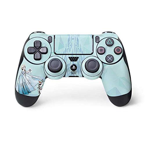 Skinit Decal Gaming Skin Compatible with PS4 Controller - Officially Licensed Disney Frozen Elsa and Olaf Art Design