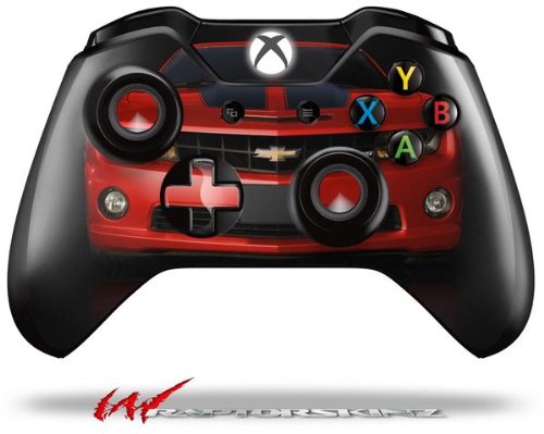 WraptorSkinz Decal Style Vinyl Skin Wrap compatible with XBOX One Original Wireless Controller 2010 Chevy Camaro Victory Red - B