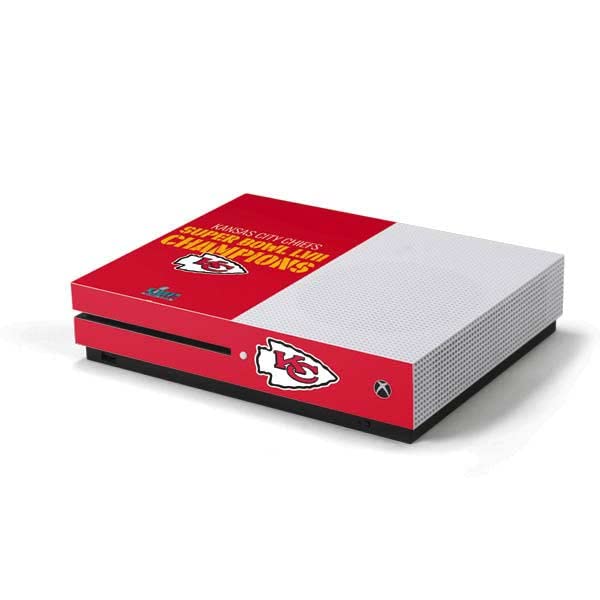 Skinit Decal Gaming Skin Compatible with Xbox One S Console - Officially Licensed NFL Kansas City leaders Super Bowl LVII Champions Design