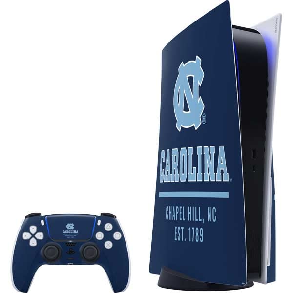Skinit Decal Gaming Skin Compatible with PS5 Bundle - Officially Licensed University of North Carolina Chapel Hill Design