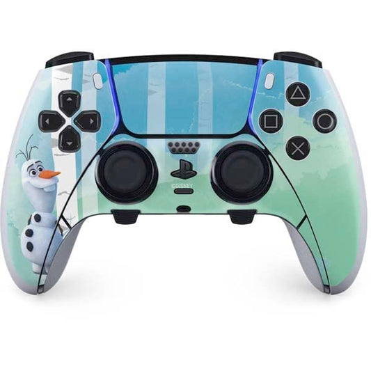 Skinit Decal Gaming Skin Compatible with PS5 DualSense Edge Pro Controller - Officially Licensed Disney Frozen II Olaf Design