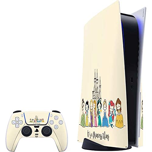 Skinit Decal Gaming Skin Compatible with PS5 Bundle - Officially Licensed Disney Princess Its A Princess Thing Art Design