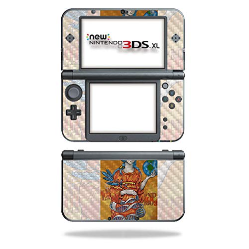 MightySkins Carbon Fiber Skin for Nintendo New 3DS XL (2015) - Mother Earth | Protective  Durable Textured Carbon Fiber Finish | Easy to Apply  Remove  and Change Styles | Made in The USA