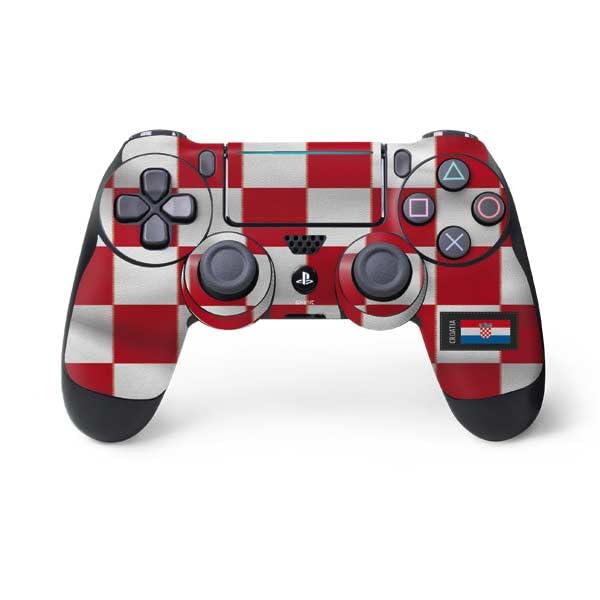 Skinit Decal Gaming Skin Compatible with PS4 Pro/Slim Controller - Croatia Soccer Flag Design