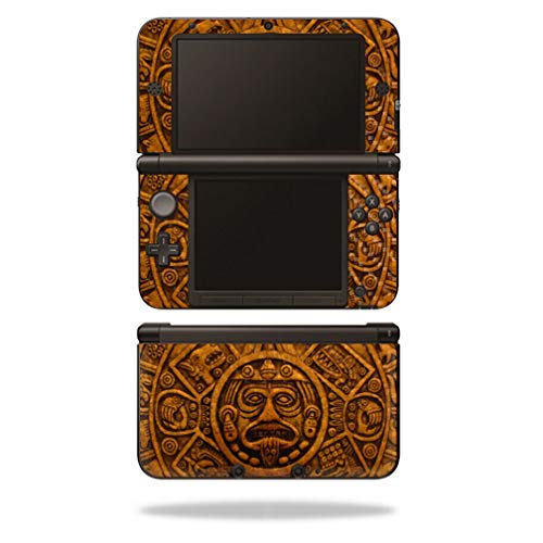 MightySkins Carbon Fiber Skin for Nintendo 3DS XL Original (2012-2014) - Carved Aztec | Protective  Durable Textured Carbon Fiber Finish | Easy to Apply  Remove  and Change Styles | Made in The USA
