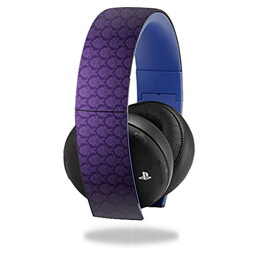 MightySkins Skin Compatible with Sony PS4 Gold Wireless Headset (Original Model ONLY) Headphones Sticker Skins Antique Purple