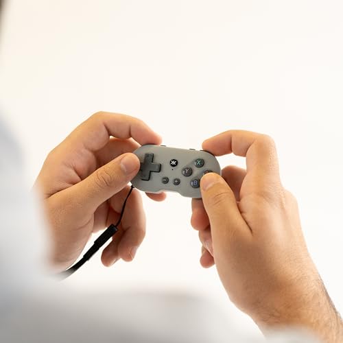 CRKD ATOM Collectible Keychain Controller - Mini Size, OG Grey for Nintendo Switch, PC, Mac, Mobile, Smart TV (Model 24-AT)