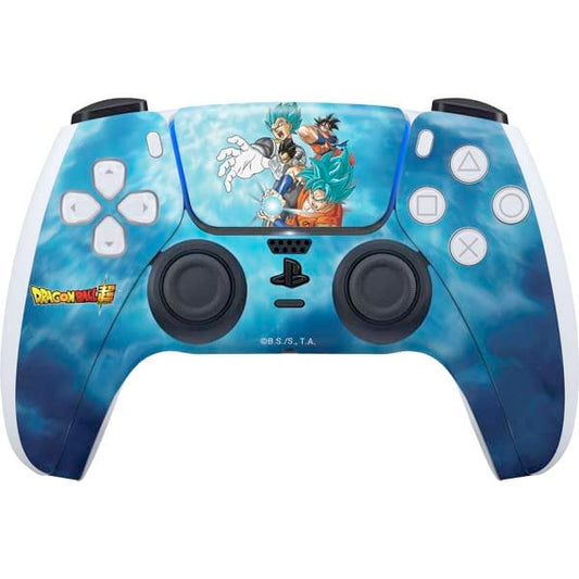Skinit Decal Gaming Skin Compatible with PS5 Controller - Officially Licensed Dragon Ball Super Goku Vegeta Super Ball Design