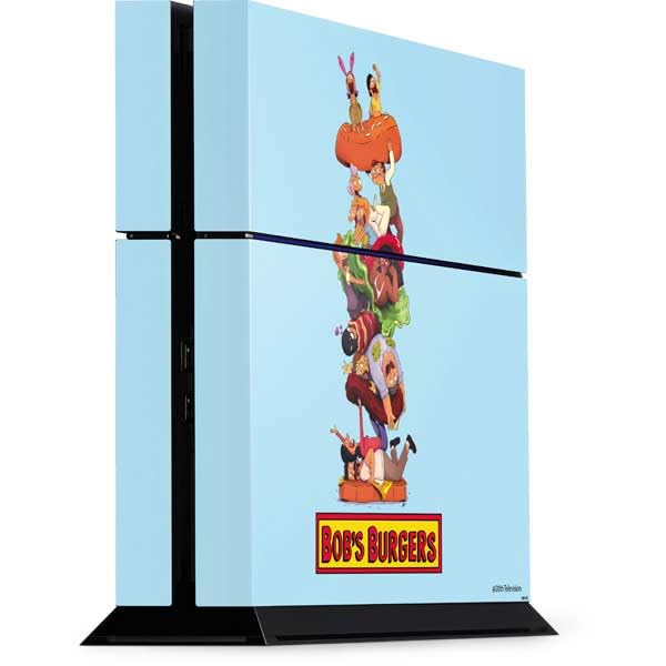 Skinit Decal Gaming Skin Compatible with PS4 Console - Officially Licensed Bobs Burgers Stacked Design