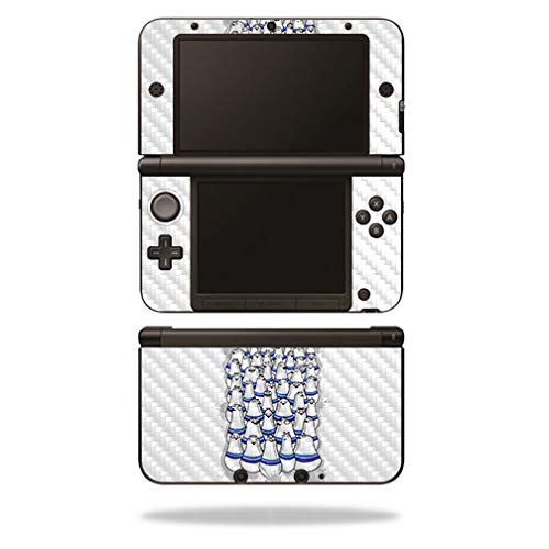 MightySkins Carbon Fiber Skin for Nintendo 3DS XL Original (2012-2014) - Pigeon Pins | Protective  Durable Textured Carbon Fiber Finish | Easy to Apply  Remove  and Change Styles | Made in The USA