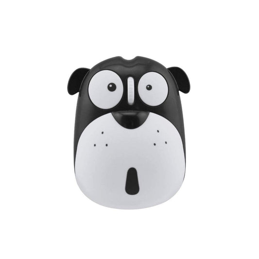 FLY WAY Cute Wireless Mouse  Cartoon Dog 2.4GHz Rechargeable Cordless Mouse with Nano USB Receiver Children Mice Kids Gaming Mouse for Notebook Laptop PC Desktop (black)