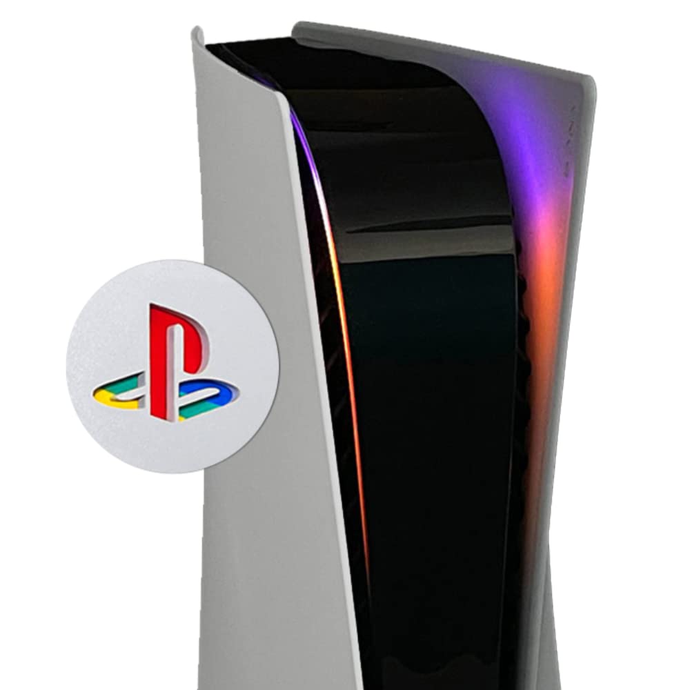 Power Light Decal and Underlay Sticker Combo for PS5 Playstation 5 (Purple/Orange)