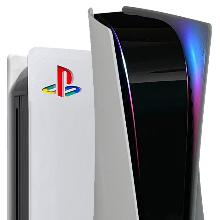 Power Light Decal and Underlay Sticker Combo for PS5 Playstation 5 (Purple/Blue/Pink)