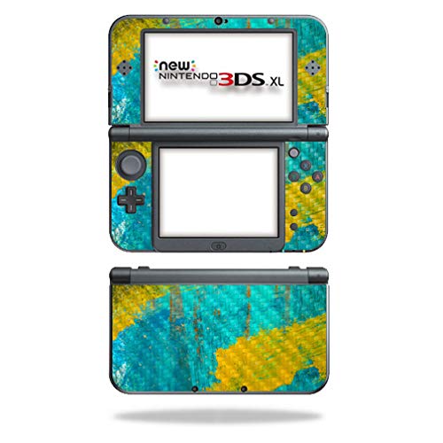 MightySkins Carbon Fiber Skin for Nintendo New 3DS XL (2015) - Acrylic Blue | Protective  Durable Textured Carbon Fiber Finish | Easy to Apply  Remove  and Change Styles | Made in The USA
