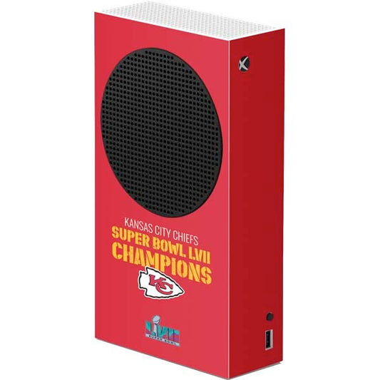 Skinit Decal Gaming Skin Compatible with Xbox Series S Console - Officially Licensed NFL Kansas City leaders Super Bowl LVII Champions Design