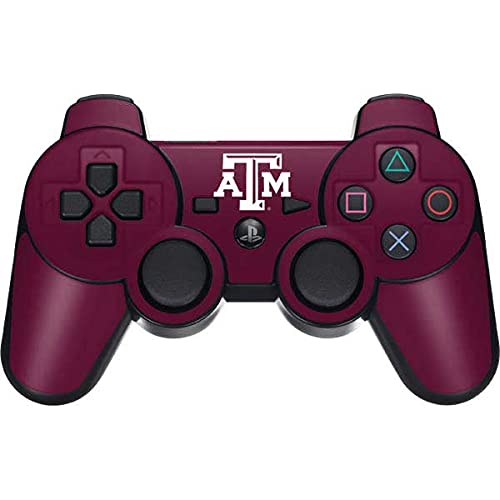 Skinit Decal Gaming Skin Compatible with PS3 Dual Shock Wireless Controller - Officially Licensed College Texas A&M University Design