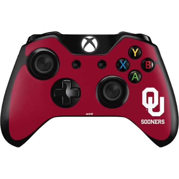 Skinit Decal Gaming Skin Compatible with Xbox One Controller - Officially Licensed University of Oklahoma Sooners Red Design