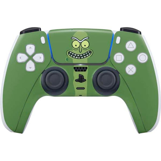 Skinit Decal Gaming Skin Compatible with PS5 Controller - Officially Licensed Adult Swim Rick and Morty Pickle Rick Design