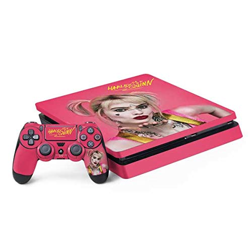Skinit Decal Gaming Skin Compatible with PS4 Slim Bundle - Officially Licensed DC Comics Harley Quinn Blowing Kisses Design