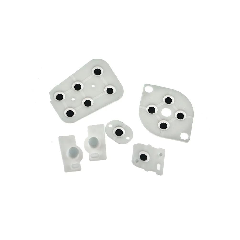Replacement Conductive Adhesive for Nintendo 64 Controller Joy Pad Silicon Pad Buttons Rubber for N64 (5 Set)