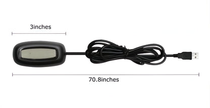 KUJOBUY Wireless USB Gaming Receiver Adapter for Xbox 360 Controllers - Black, Compatible with Windows PC, Laptop Gaming