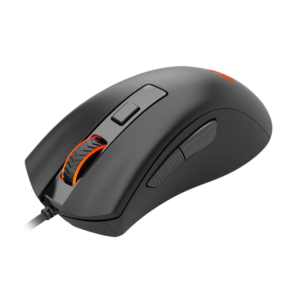 Redragon M993 RGB Gaming Mouse - 26,000 DPI, 6 Programmable Buttons, 5 Backlit Modes, Wired, Black