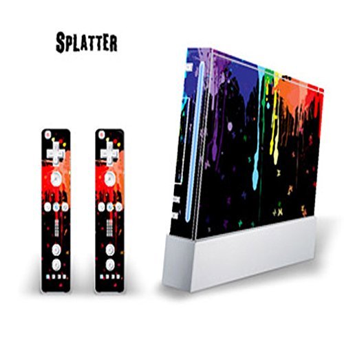 Mightyskins Skin Decal Skin Compatible with Nintendo Wii Console + Two Wiimote Controllers Sticker- Splatter