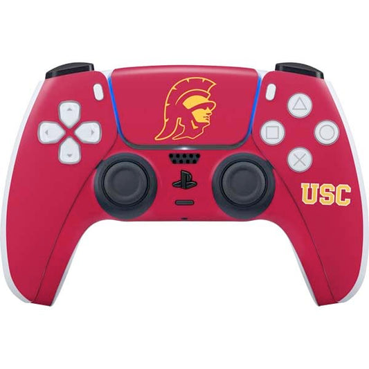 Skinit Decal Gaming Skin Compatible with PS5 Controller - Officially Licensed University of Southern California USC Gold Trojan Mascot Design