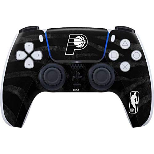 Skinit Decal Gaming Skin Compatible with PS5 Controller - Officially Licensed NBA Indiana Pacers Black Animal Print Design