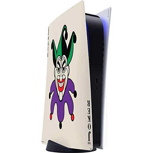 Skinit Decal Gaming Skin Compatible with PS5 Digital Edition Console - Officially Licensed DC Comics The Joker Calling Card Design