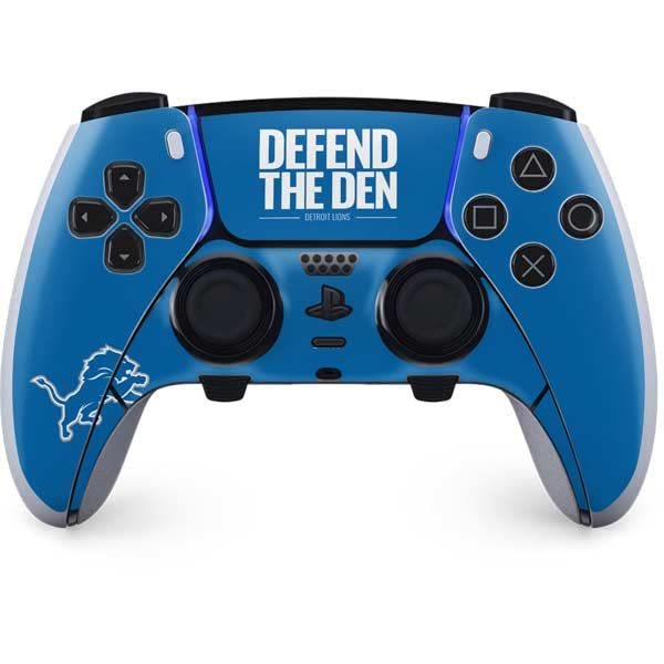 Skinit Decal Gaming Skin Compatible with PS5 DualSense Edge Pro Controller - Officially Licensed NFL Detroit Lions Team Motto Design