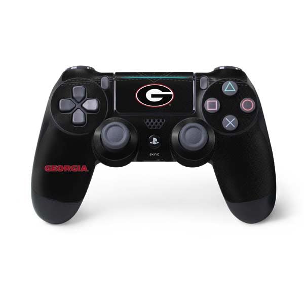 Skinit Decal Gaming Skin Compatible with PS4 Pro/Slim Controller - Officially Licensed University of Georgia Black Jersey Design