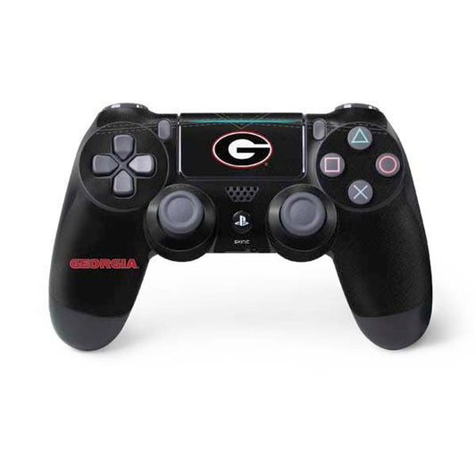 Skinit Decal Gaming Skin Compatible with PS4 Pro/Slim Controller - Officially Licensed University of Georgia Black Jersey Design