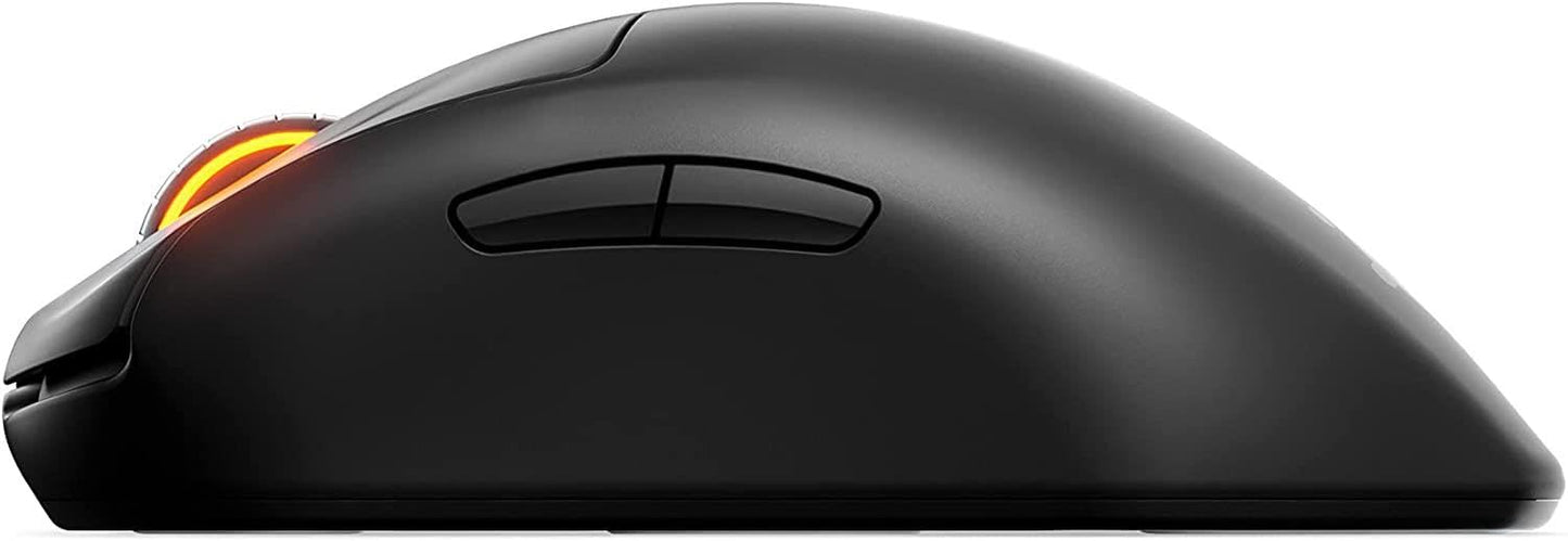 SteelSeries Mini Wireless FPS Gaming Mouse – Ultra Light, 5 Programmable Buttons, 2.4GHz, 100H Battery, Black, Model 62426