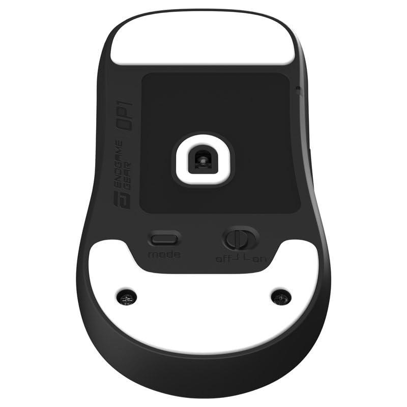ENDGAME GEAR OP1 Replacement Mouse Skate Set - 7 Pieces, 99.5% PTFE, Includes Large/Small Skates, Sensor Skate, White