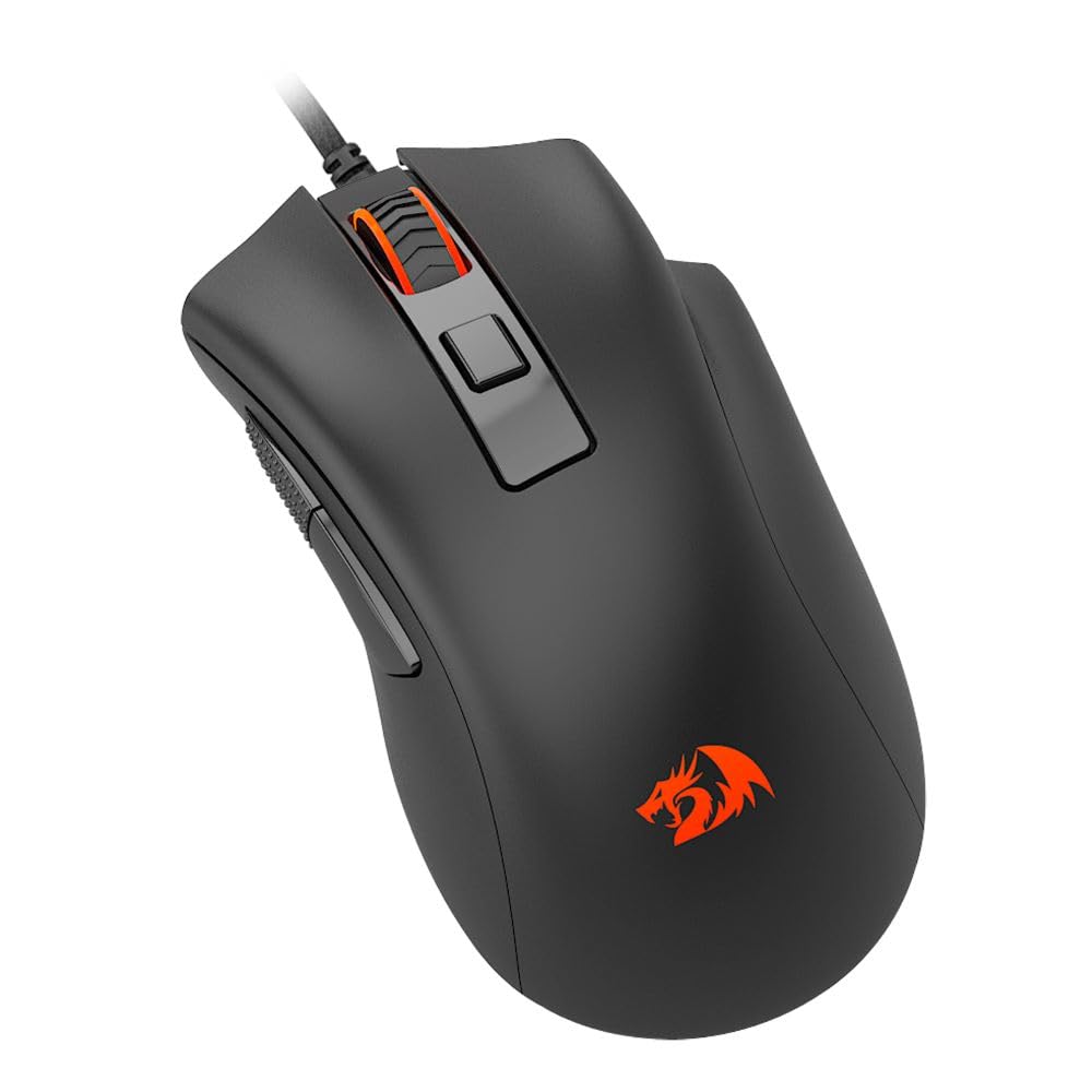 Redragon M993 RGB Gaming Mouse - 26,000 DPI, 6 Programmable Buttons, 5 Backlit Modes, Wired, Black
