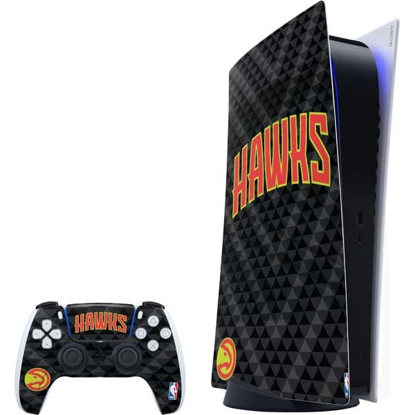 Skinit Decal Gaming Skin Compatible with PS5 Bundle - Officially Licensed NBA Atlanta Hawks Team Jersey Design