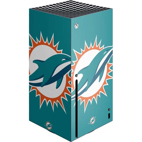 Skinit Decal Gaming Skin Compatible with Xbox Series X Console - Officially Licensed NFL Miami Dolphins Large Logo Design