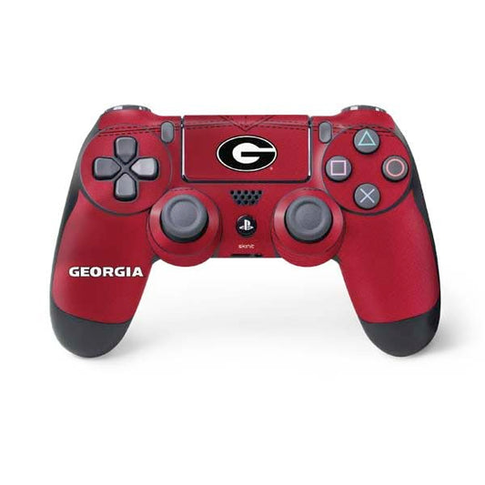 Skinit Decal Gaming Skin Compatible with PS4 Controller - Officially Licensed University of Georgia Red Jersey Design