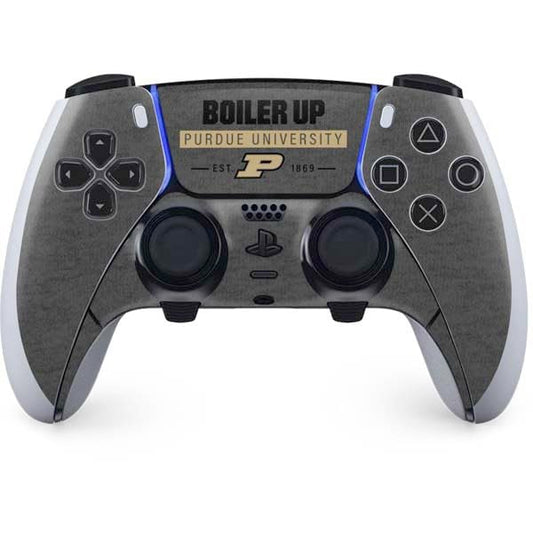 Skinit Decal Gaming Skin Compatible with PS5 DualSense Edge Pro Controller - Officially Licensed Purdue University Purdue University Boiler Up Design