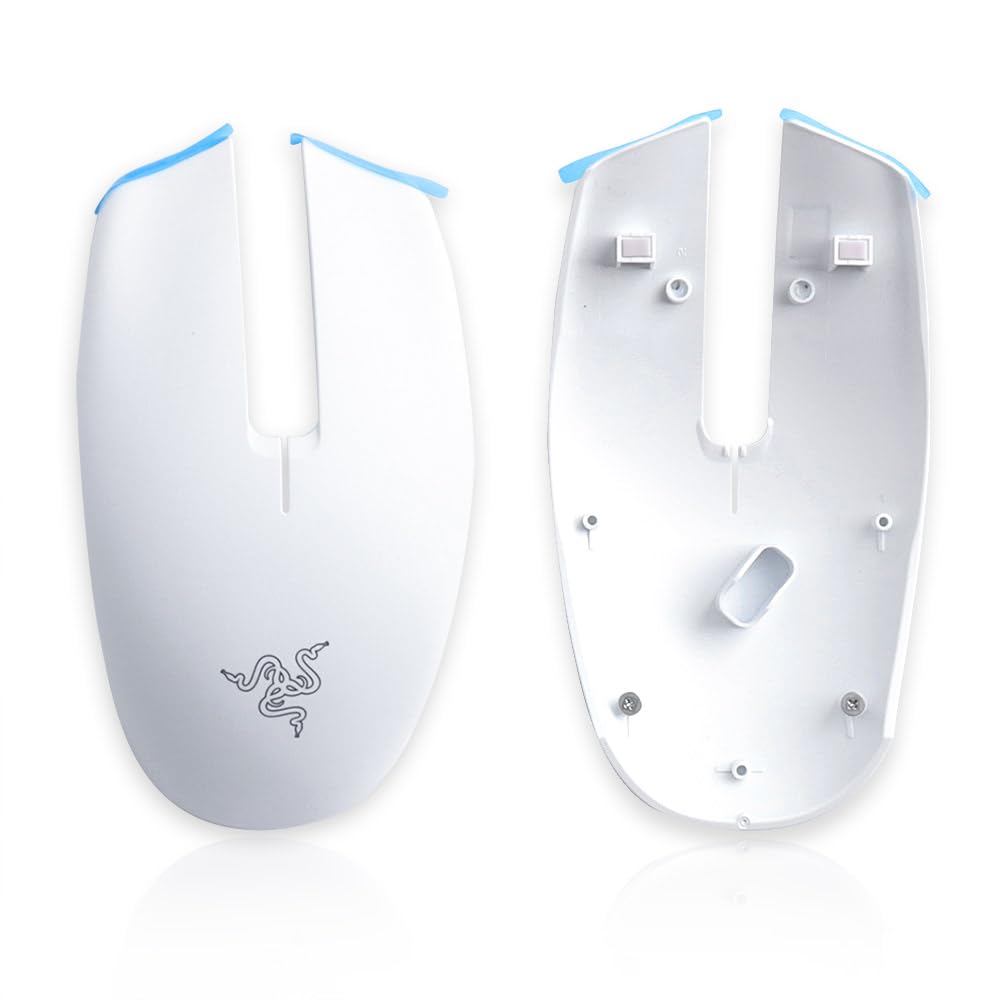HUYUN Mouse Case for Razer Orochi V2 - White Top Shell Replacement Housing