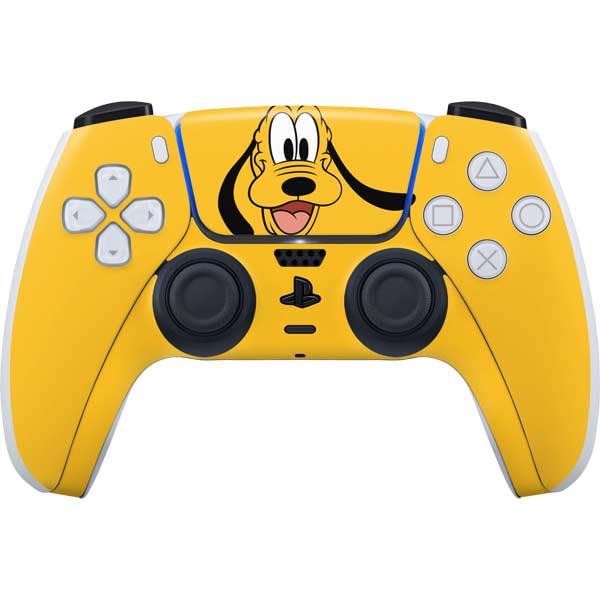 Skinit Decal Gaming Skin Compatible with PS5 Controller - Officially Licensed Disney Friends Pluto Up Close Design