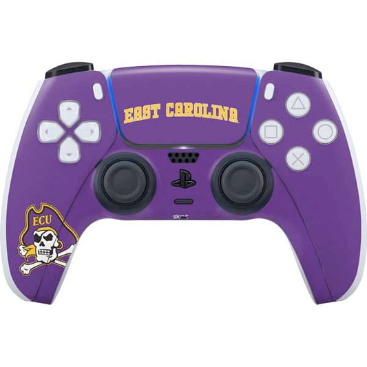 Skinit Decal Gaming Skin Compatible with PS5 Controller - Officially Licensed East Carolina University ECU Pirates Logo Design